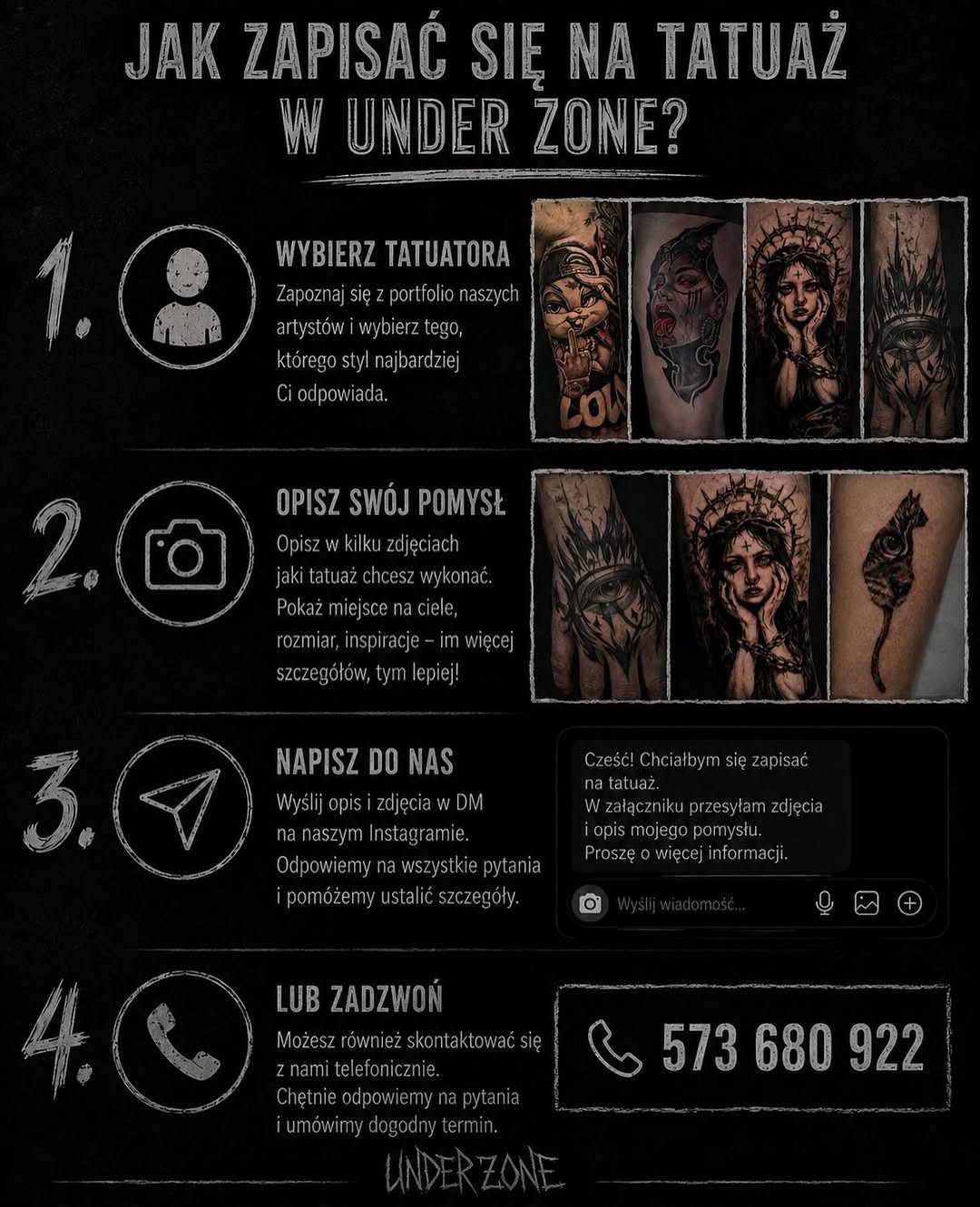 Tatuaż — Under Zone Tattoo Studio Jelenia Góra